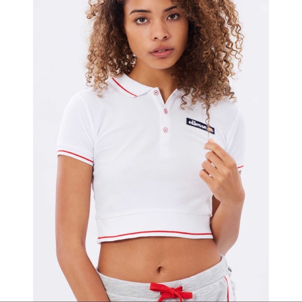 Ellesse Pique Cotton Crop Top